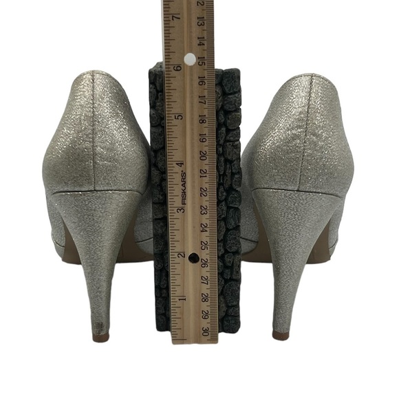 Kelly & Katie Gold Silver Sparkle Tibalt Peep Toe Heels Size 7 Women’s - Picture 7 of 8